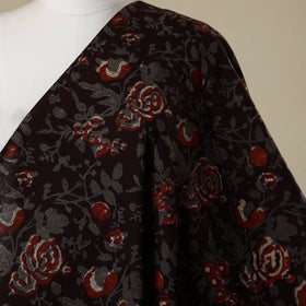 Brown - natural dyed bagru dabu fabric 22 - handcrafted