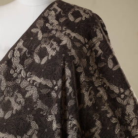 Brown - natural dyed bagru dabu fabric 23 - handcrafted