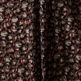 Brown - natural dyed bagru dabu fabric 33 - handcrafted