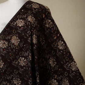 Brown - natural dyed bagru dabu fabric 37 - handcrafted