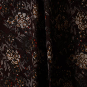 Brown - natural dyed bagru dabu fabric 37 - handcrafted