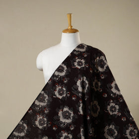 Brown - natural dyed bagru dabu fabric 31 - handcrafted
