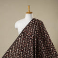 Brown - natural dyed bagru dabu fabric 33 - handcrafted