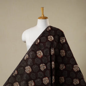 Brown - natural dyed bagru dabu fabric 36 - handcrafted