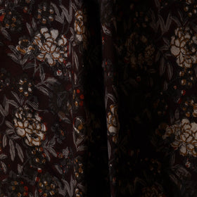 Brown - natural dyed bagru dabu fabric 37 - handcrafted