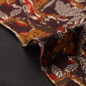 Brown - natural dyed bagru modal silk fabric 13