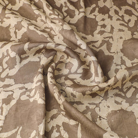 Brown - natural dyed bagru modal silk fabric 27