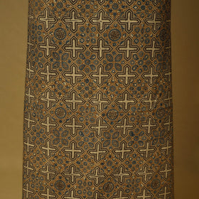 Brown - natural dyed 3pc unstitched dress material 01