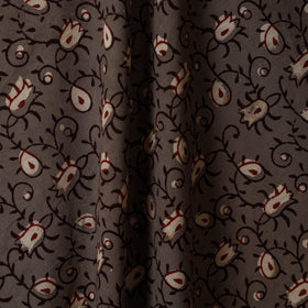 Brown - natural dyed cotton nandana fabric 08 - handcrafted