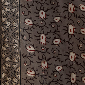 Brown - natural dyed cotton nandana fabric 08 - handcrafted