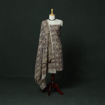 Natural dyed block print cotton pedana kalamkari 2pc