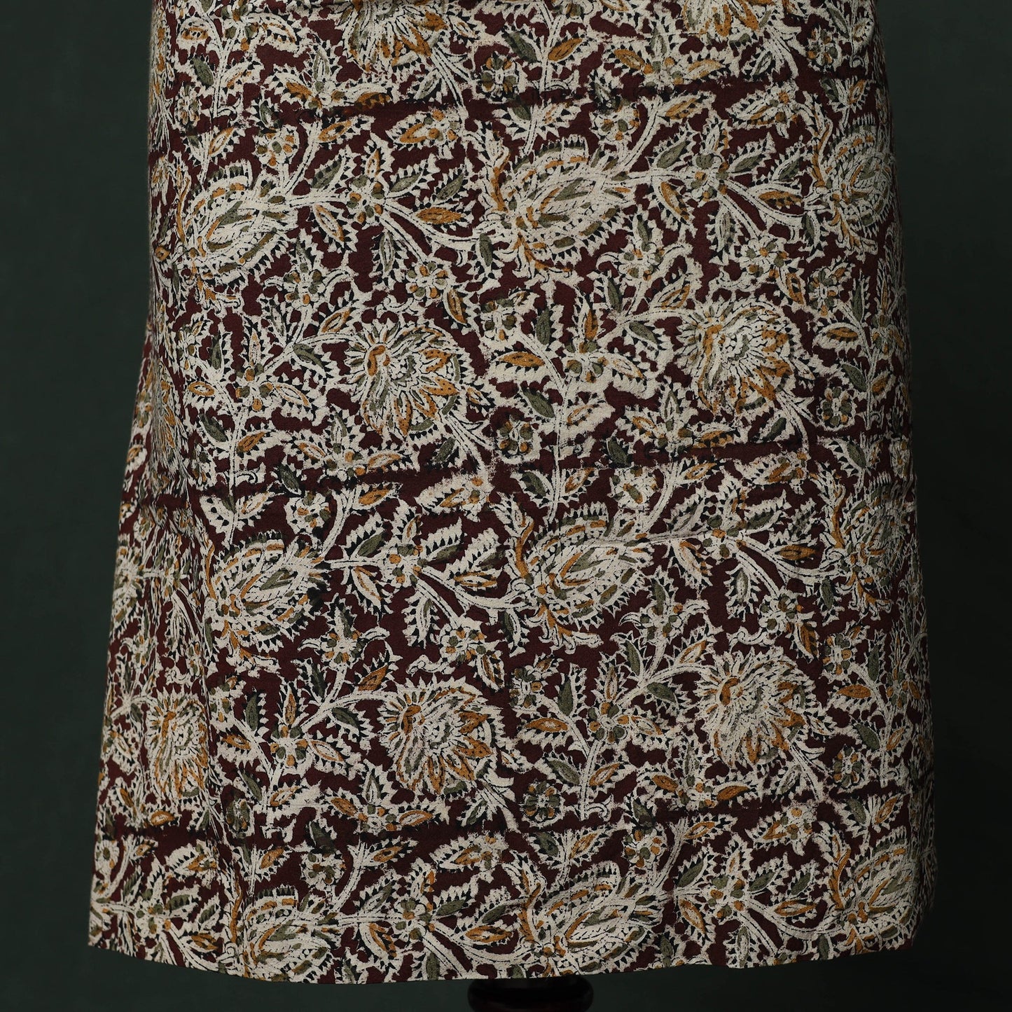 Natural dyed block print cotton pedana kalamkari 2pc