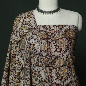 Natural dyed block print cotton pedana kalamkari 2pc