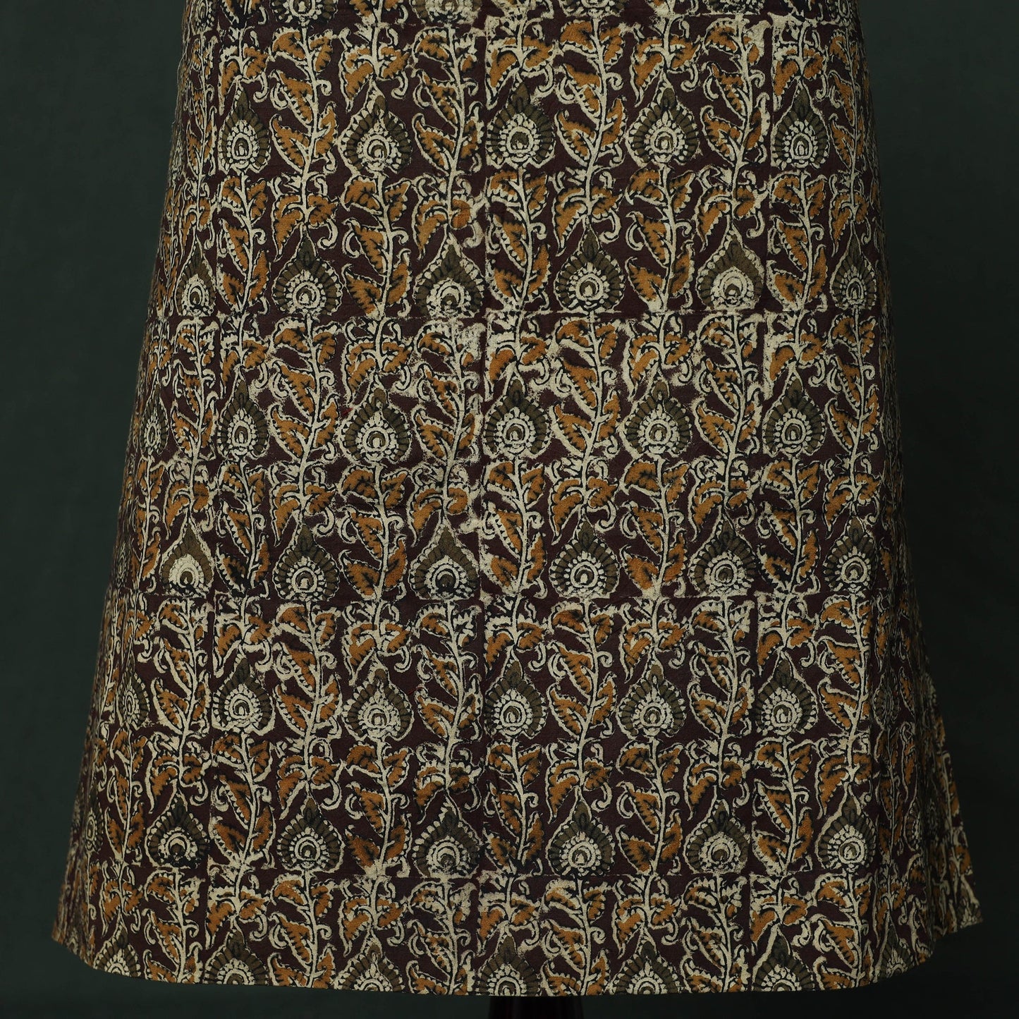 Natural dyed block print cotton pedana kalamkari 2pc