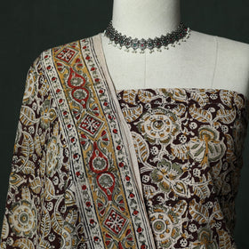 Natural dyed block print cotton pedana kalamkari 2pc