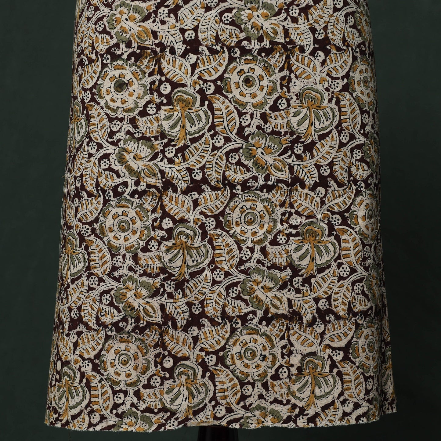 Natural dyed block print cotton pedana kalamkari 2pc