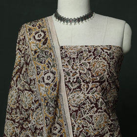 Natural dyed block print cotton pedana kalamkari 2pc