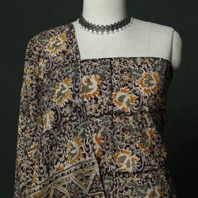 Natural dyed block print cotton pedana kalamkari 2pc