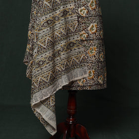 Natural dyed block print cotton pedana kalamkari 2pc