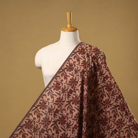 Natural dyed cotton vanaspati bagru fabric 05 - handcrafted