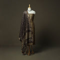 Natural dyed block print maheshwari silk jahota 3pc