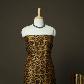 Natural dyed block print maheshwari silk vanaspati bagru