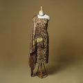 Natural dyed modal silk bagru 2pc unstitched dress material