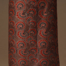 Brown - natural dyed chanderi silk 2pc unstitched dress