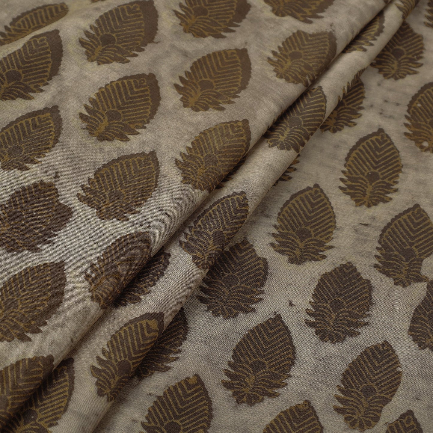 Buy Natural Dyed Chanderi Silk Akola Print Fabric 