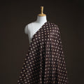 Natural dyed chanderi silk kutch hand block ajrakh print