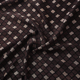 Natural dyed chanderi silk kutch hand block ajrakh print