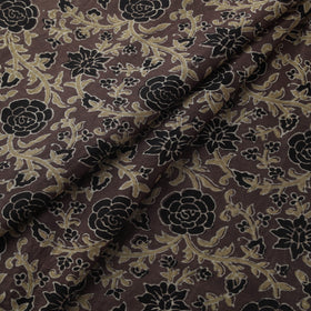 Natural dyed chanderi silk kutch hand block ajrakh print