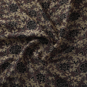 Natural dyed chanderi silk kutch hand block ajrakh print