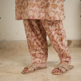 Brown - natural dyed cotton bagru dabu co-ord set 07