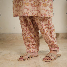 Brown - natural dyed cotton bagru dabu co-ord set 07