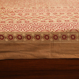 Brown - natural dyed cotton double bed sheet set 01