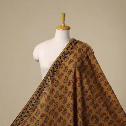 Natural dyed cotton hand bagh fabric 09 - handcrafted