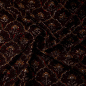 Natural dyed cotton hand jahota fabric 01 - handcrafted