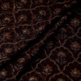 Natural dyed cotton hand jahota fabric 01 - handcrafted