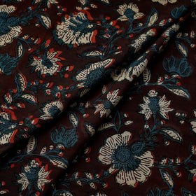 Natural dyed cotton hand jahota fabric 03 - handcrafted