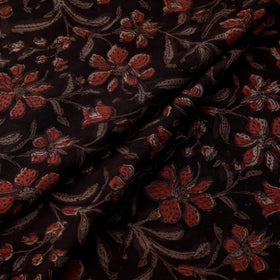 Natural dyed cotton hand jahota fabric 11 - handcrafted