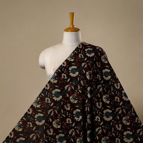 Natural dyed cotton hand jahota fabric 03 - handcrafted