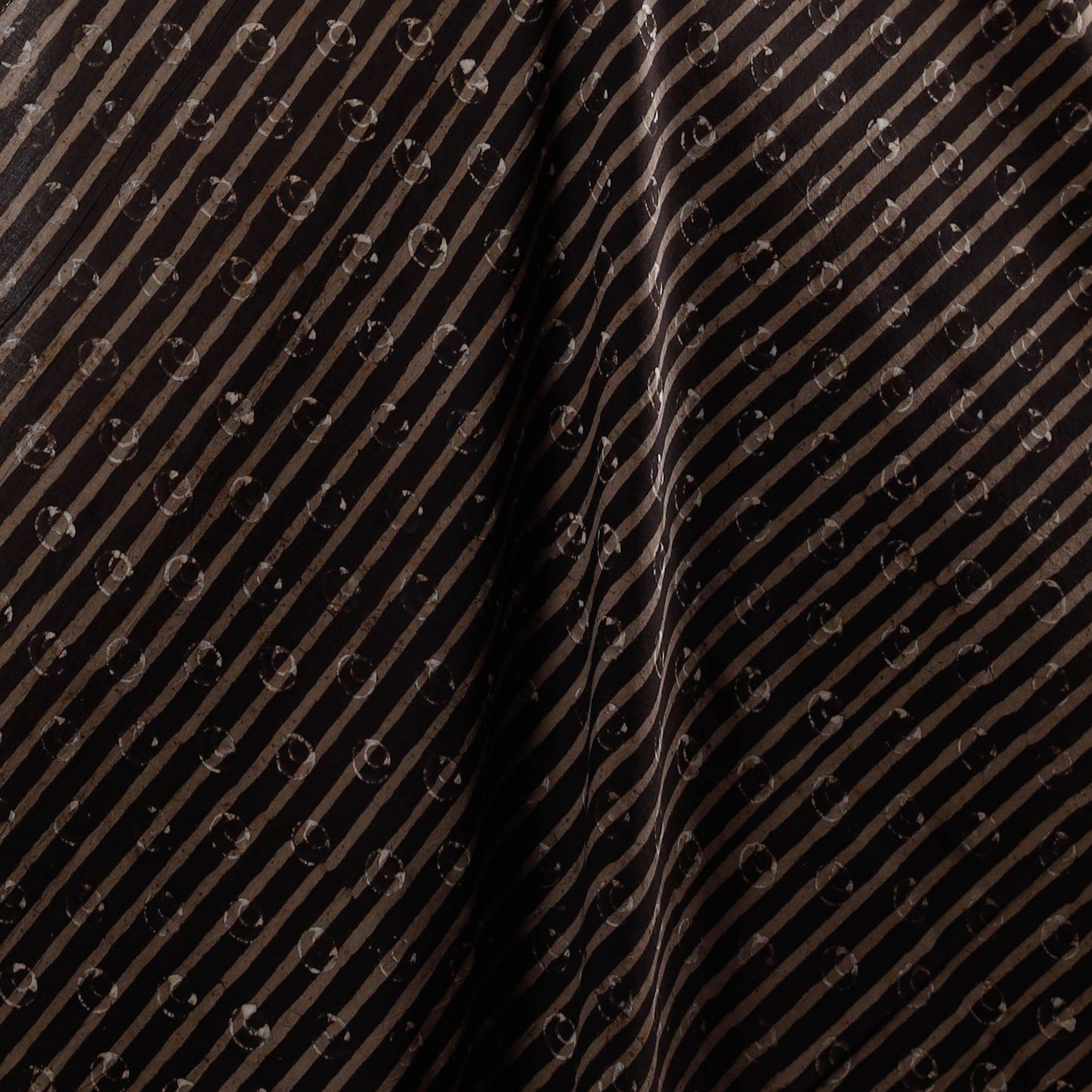 Natural dyed cotton hand pipad fabric 02 - handcrafted