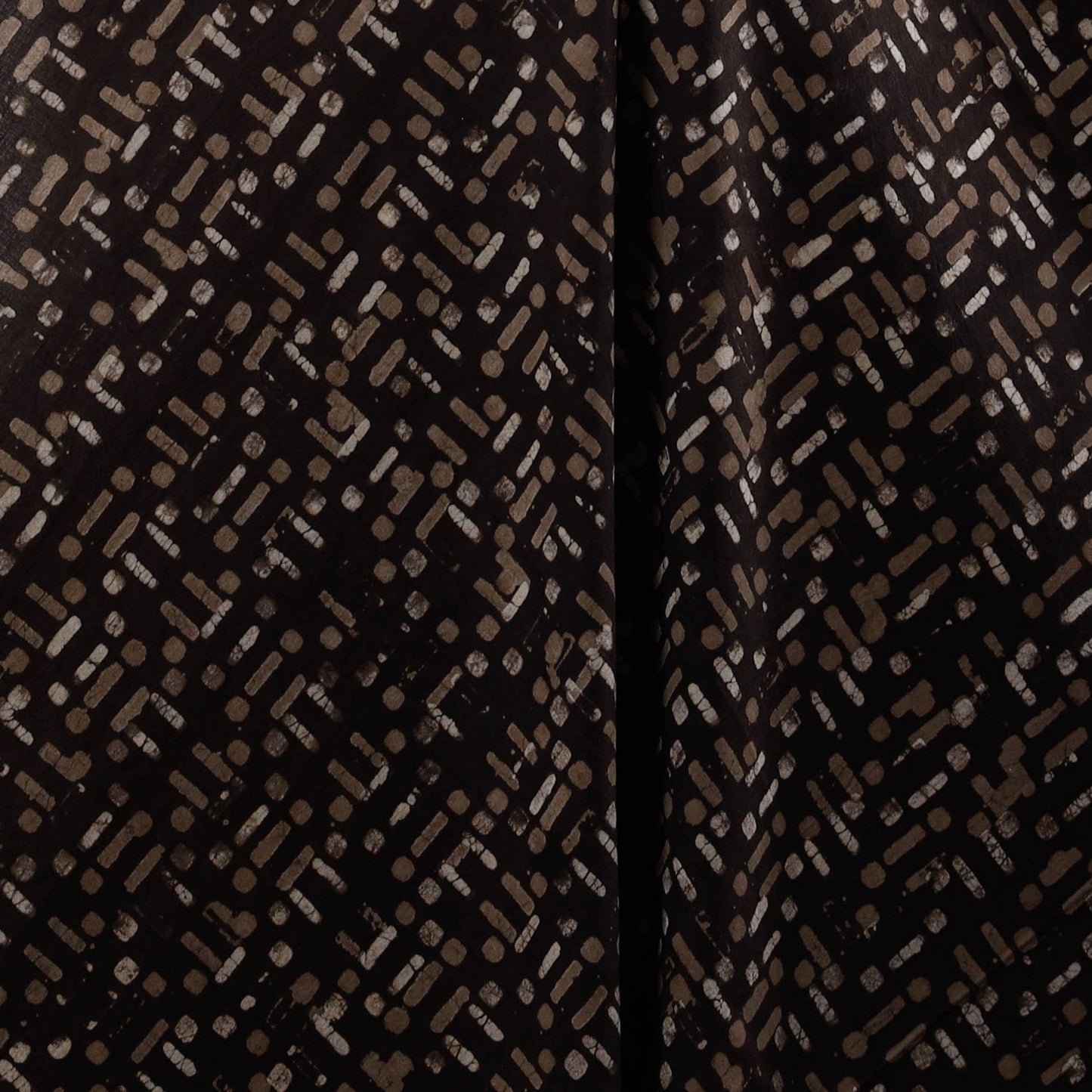 Natural dyed cotton hand pipad fabric 06 - handcrafted