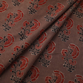 Natural dyed cotton kutch hand block ajrakh print fabric 03