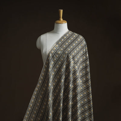Natural dyed cotton kutch hand block ajrakh print fabric 25