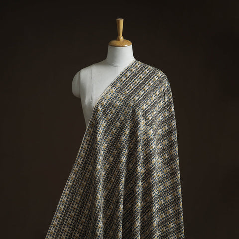 Natural dyed cotton kutch hand block ajrakh print fabric 25