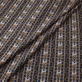 Natural dyed cotton kutch hand block ajrakh print fabric 25