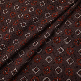 Natural dyed cotton kutch hand block ajrakh print fabric 27