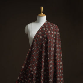 Natural dyed cotton kutch hand block ajrakh print fabric 27
